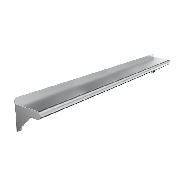 Amgood 6 in. x 48 in. Stainless Steel Wall Shelf AMG WS-0648 - main